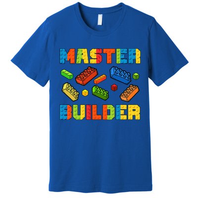 Brick Builder Building Blocks Brick Master Builder Premium T-Shirt