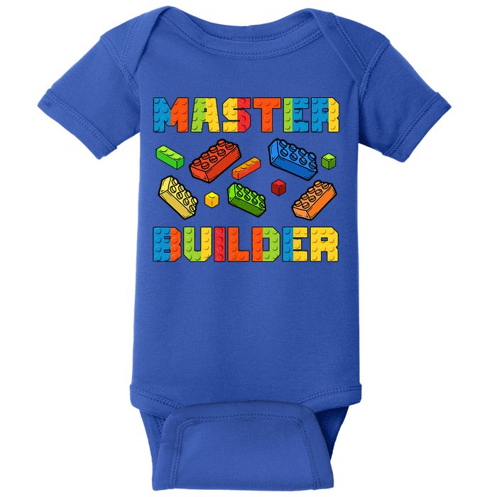 Brick Builder Building Blocks Brick Master Builder Baby Bodysuit