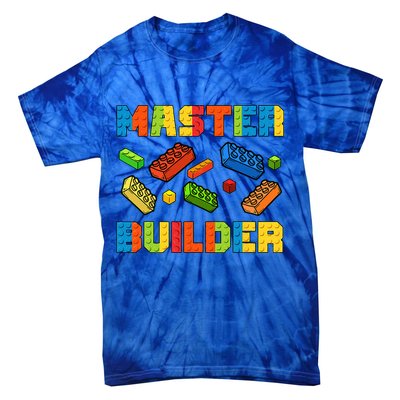 Brick Builder Building Blocks Brick Master Builder Tie-Dye T-Shirt