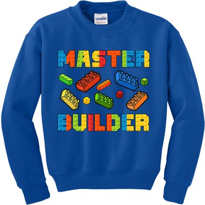 Brick Builder Building Blocks Brick Master Builder Kids Sweatshirt