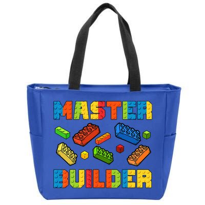 Brick Builder Building Blocks Brick Master Builder Zip Tote Bag