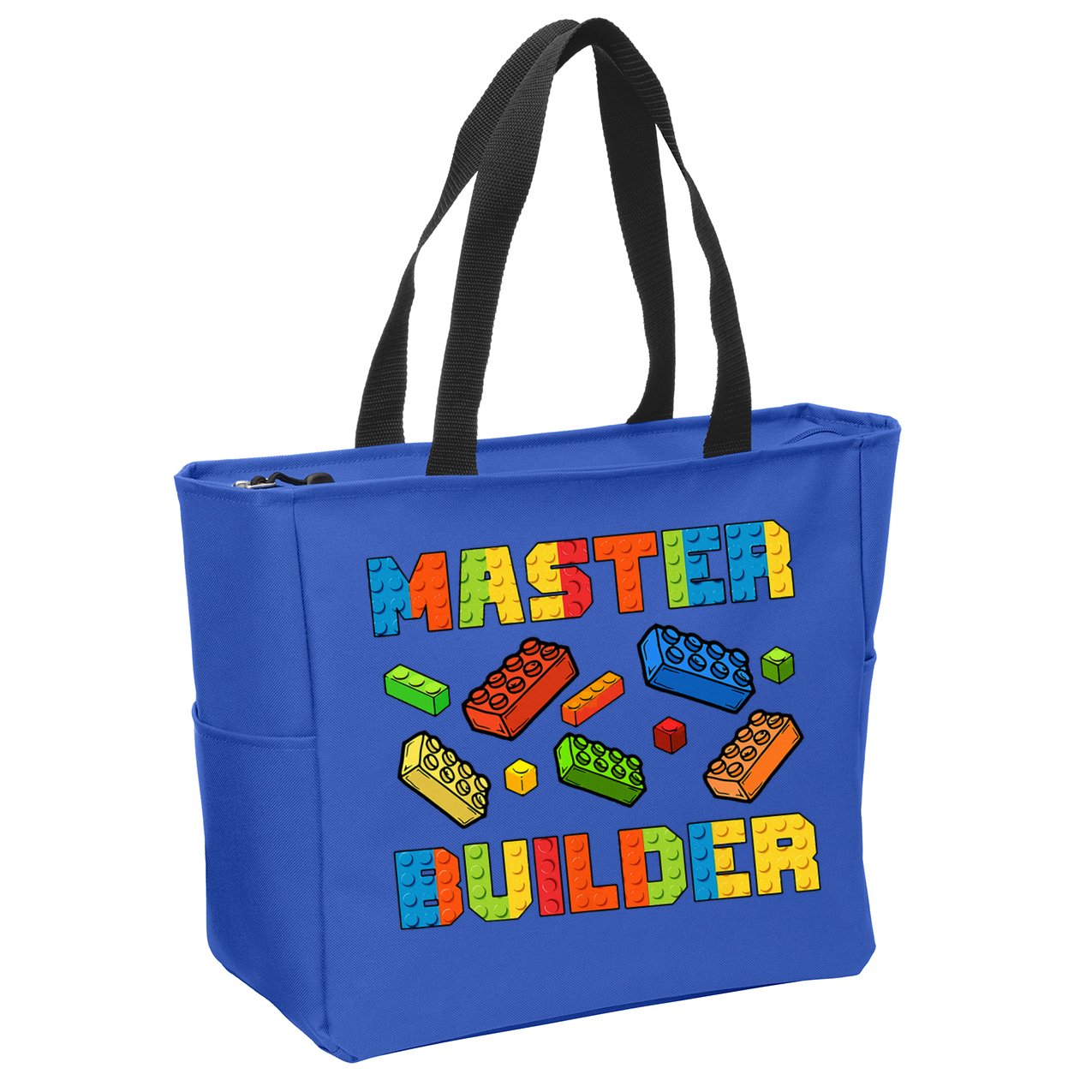 Brick Builder Building Blocks Brick Master Builder Zip Tote Bag