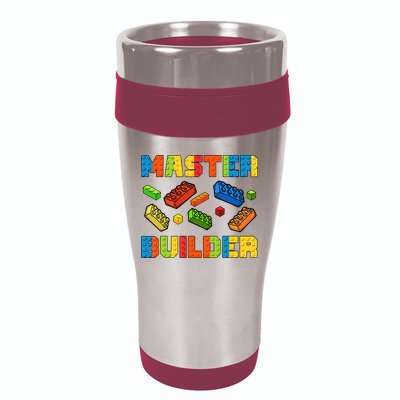 Brick Builder Building Blocks Brick Master Builder 16oz Travel Tumbler
