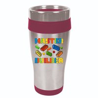 Brick Builder Building Blocks Brick Master Builder 16oz Travel Tumbler