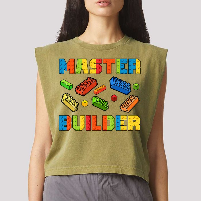 Brick Builder Building Blocks Brick Master Builder Garment-Dyed Women's Muscle Tee