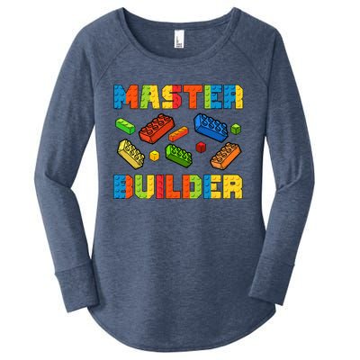 Brick Builder Building Blocks Brick Master Builder Women's Perfect Tri Tunic Long Sleeve Shirt