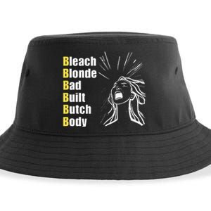 Bleach Blonde Bad Built Butch Body Sustainable Bucket Hat