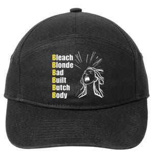 Bleach Blonde Bad Built Butch Body 7-Panel Snapback Hat