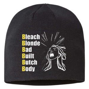 Bleach Blonde Bad Built Butch Body Sustainable Beanie