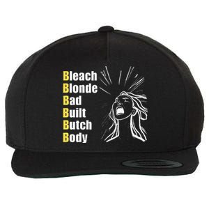 Bleach Blonde Bad Built Butch Body Wool Snapback Cap