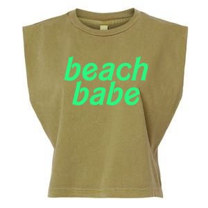 Beach Babe Beach Beach Vibes Vacay Vibes Vacation Cool Gift Garment-Dyed Women's Muscle Tee