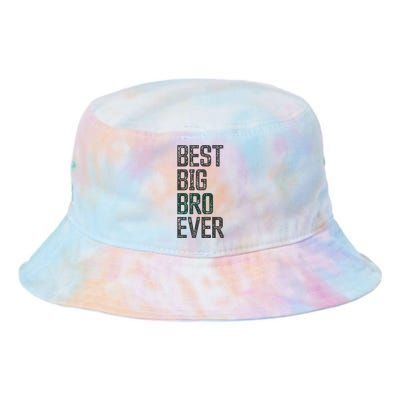 Best Big Brother Bro Ever Funny Big Bro Sibling Big Brother Tie Dye Newport Bucket Hat