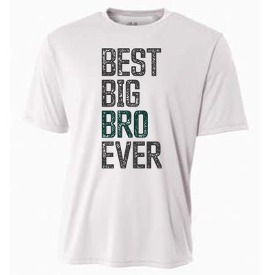 Best Big Brother Bro Ever Funny Big Bro Sibling Big Brother Cooling Performance Crew T-Shirt