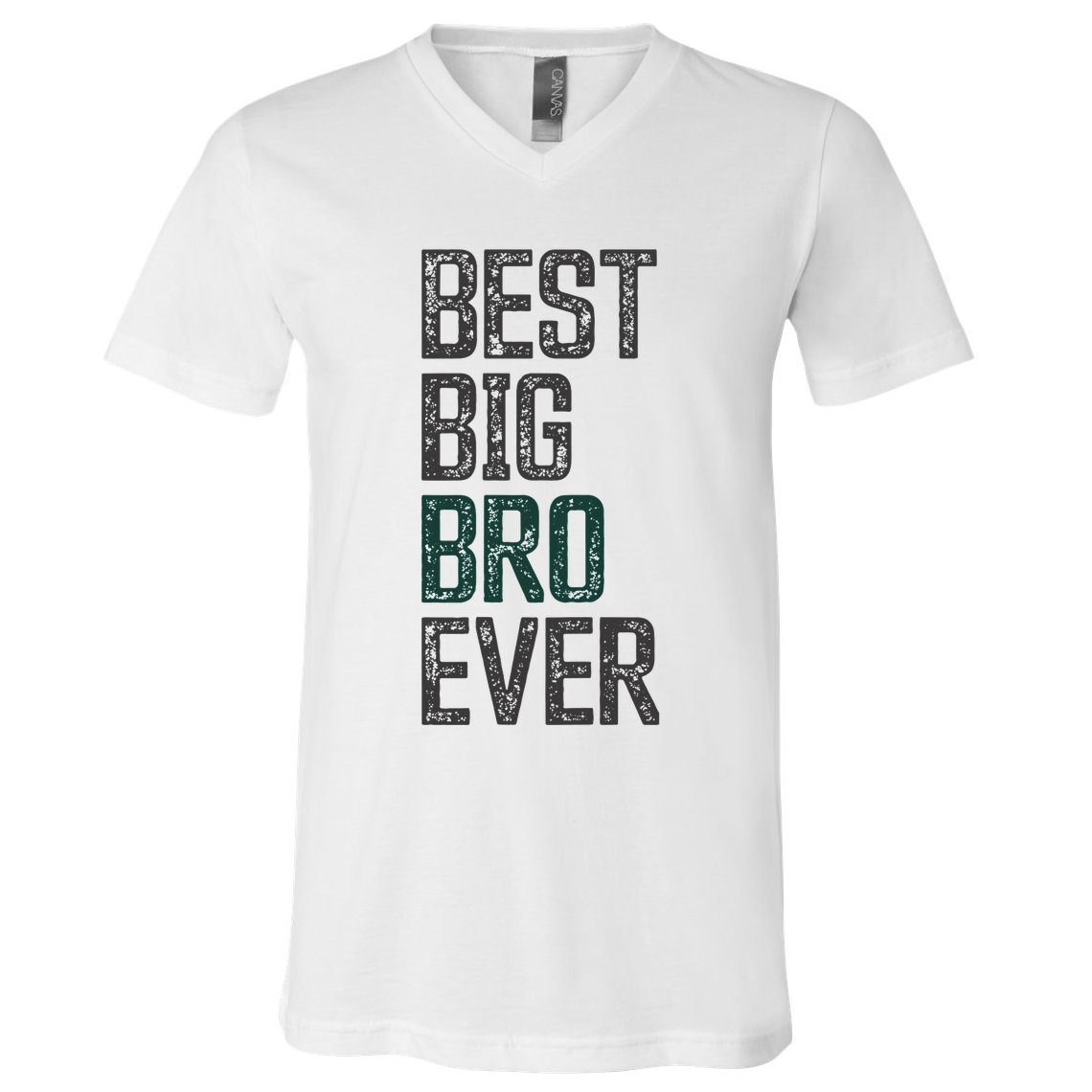 Best Big Brother Bro Ever Funny Big Bro Sibling Big Brother V-Neck T-Shirt