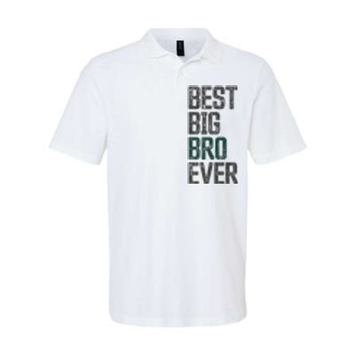 Best Big Brother Bro Ever Funny Big Bro Sibling Big Brother Softstyle Adult Sport Polo