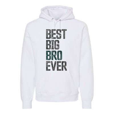 Best Big Brother Bro Ever Funny Big Bro Sibling Big Brother Premium Hoodie