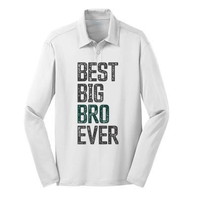 Best Big Brother Bro Ever Funny Big Bro Sibling Big Brother Silk Touch Performance Long Sleeve Polo