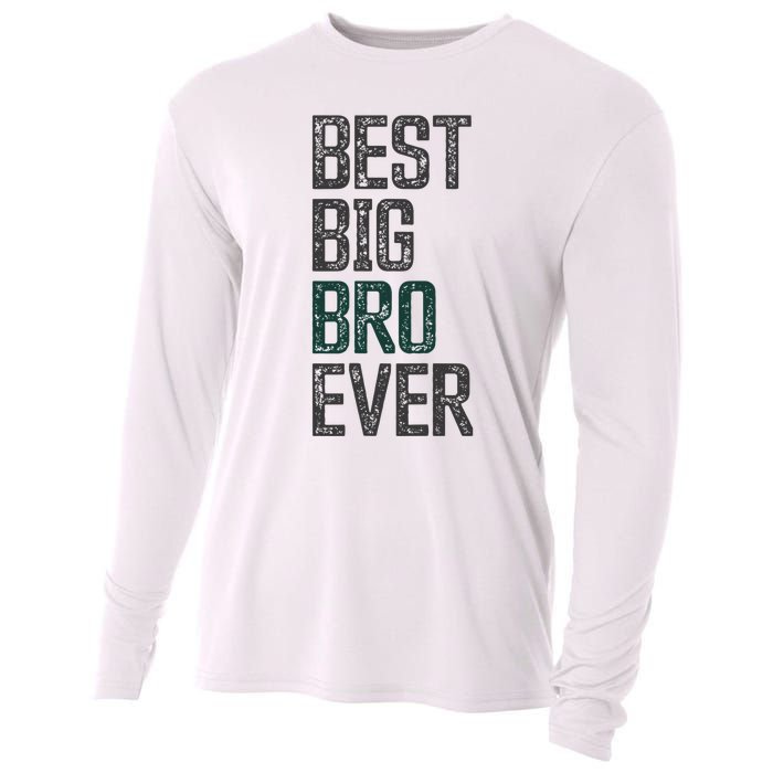 Best Big Brother Bro Ever Funny Big Bro Sibling Big Brother Cooling Performance Long Sleeve Crew