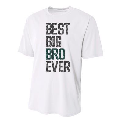 Best Big Brother Bro Ever Funny Big Bro Sibling Big Brother Performance Sprint T-Shirt