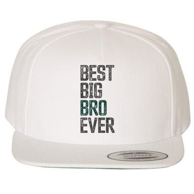 Best Big Brother Bro Ever Funny Big Bro Sibling Big Brother Wool Snapback Cap