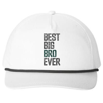 Best Big Brother Bro Ever Funny Big Bro Sibling Big Brother Snapback Five-Panel Rope Hat