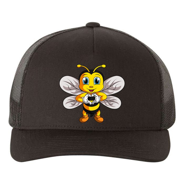 Bee Bumble Bee Yupoong Adult 5-Panel Trucker Hat