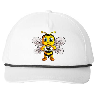 Bee Bumble Bee Snapback Five-Panel Rope Hat