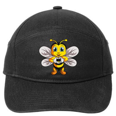 Bee Bumble Bee 7-Panel Snapback Hat