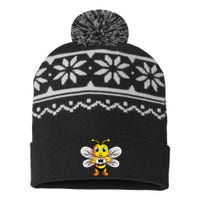 Bee Bumble Bee USA-Made Snowflake Beanie