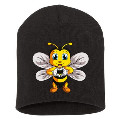 Bee Bumble Bee Short Acrylic Beanie