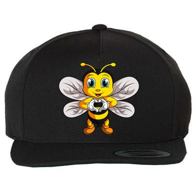 Bee Bumble Bee Wool Snapback Cap