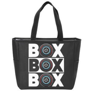 Box Box Box F1 Drag Racing Race Drifting Fast Cars Zip Tote Bag