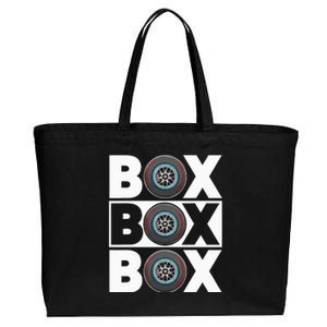 Box Box Box F1 Drag Racing Race Drifting Fast Cars Cotton Canvas Jumbo Tote