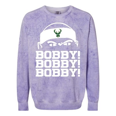 Bobby Bobby Bobby Milwaukee Basketball Colorblast Crewneck Sweatshirt