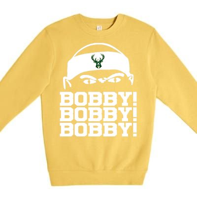 Bobby Bobby Bobby Milwaukee Basketball Premium Crewneck Sweatshirt