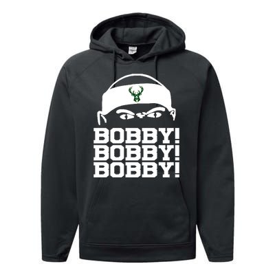 Bobby Bobby Bobby Milwaukee Basketball Performance Fleece Hoodie