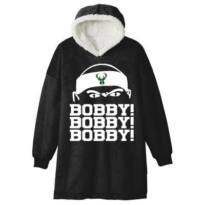 Bobby Bobby Bobby Milwaukee Basketball Hooded Wearable Blanket