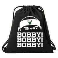 Bobby Bobby Bobby Milwaukee Basketball Drawstring Bag