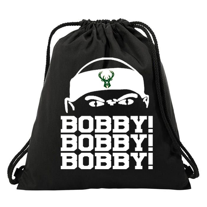 Bobby Bobby Bobby Milwaukee Basketball Drawstring Bag