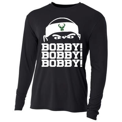 Bobby Bobby Bobby Milwaukee Basketball Cooling Performance Long Sleeve Crew