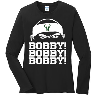 Bobby Bobby Bobby Milwaukee Basketball Ladies Long Sleeve Shirt