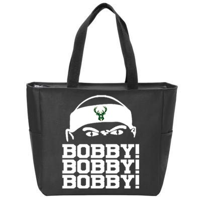 Bobby Bobby Bobby Milwaukee Basketball Zip Tote Bag