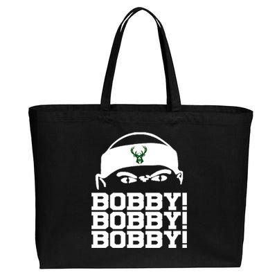 Bobby Bobby Bobby Milwaukee Basketball Cotton Canvas Jumbo Tote