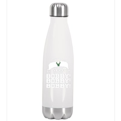 Bobby Bobby Bobby Milwaukee Basketball Stainless Steel Insulated Water Bottle