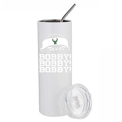 Bobby Bobby Bobby Milwaukee Basketball Stainless Steel Tumbler