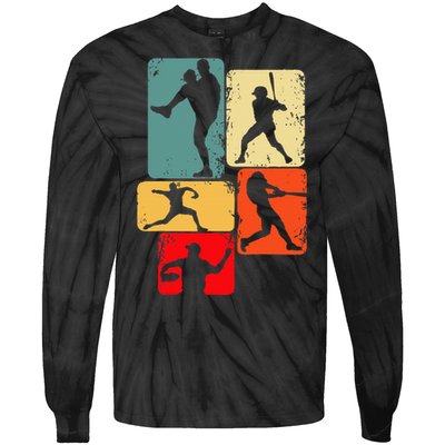 Baseball Batter Tie-Dye Long Sleeve Shirt