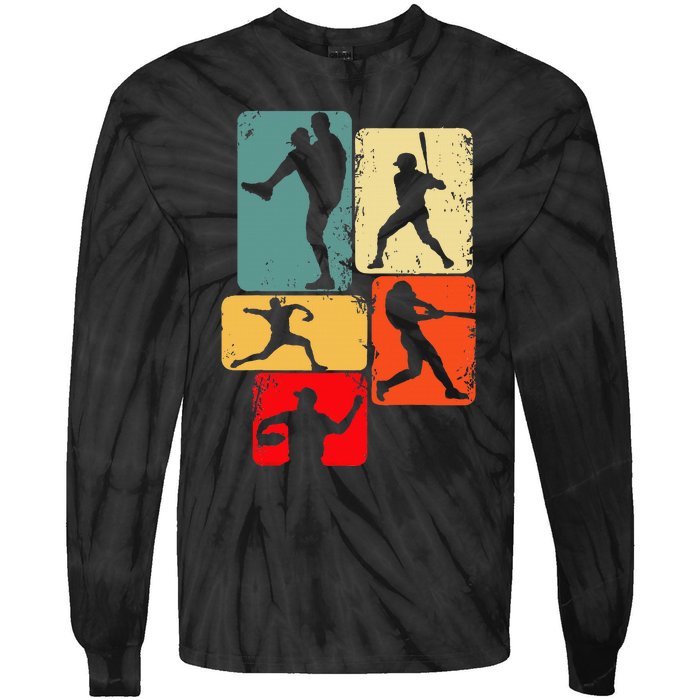 Baseball Batter Tie-Dye Long Sleeve Shirt