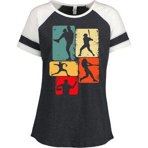 Baseball Batter Enza Ladies Jersey Colorblock Tee