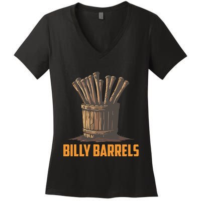 Billy Barrels Women's V-Neck T-Shirt