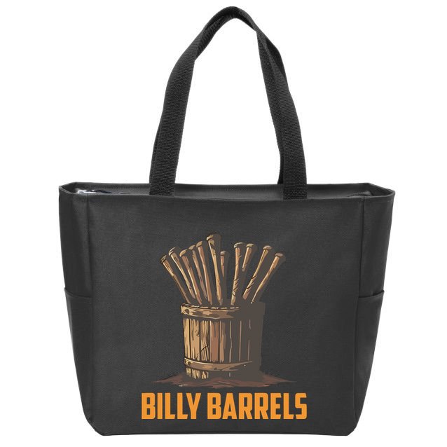 Billy Barrels Zip Tote Bag